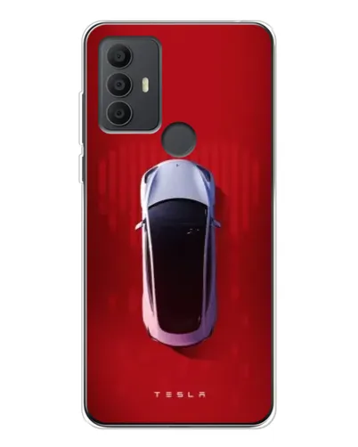 Чохол для TCL 306 з картинкою «Tesla Top View»