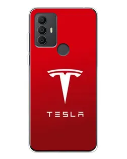 Чохол для TCL 306 з картинкою «Tesla Red Classic»
