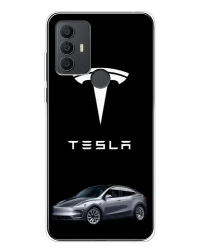Чохол для TCL 306 з картинкою «Tesla Model Y»