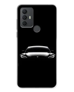 Чохол для TCL 306 з картинкою «Фари Tesla Night»