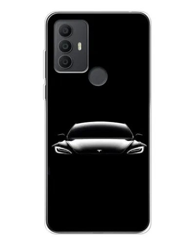 Чохол для TCL 306 з картинкою «Фари Tesla Night»