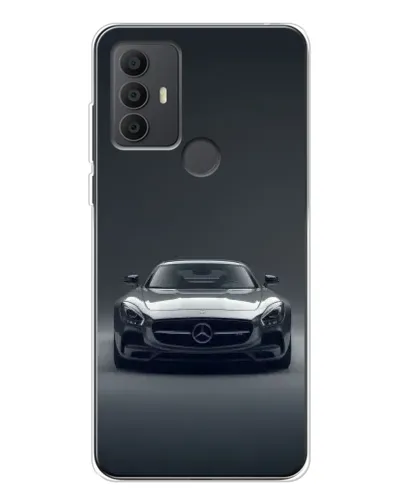 Чехол для TCL 306 с картинкой «Mercedes на черном»