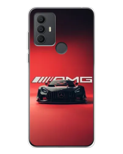 Чехол для TCL 306 с картинкой «Mercedes AMG — красная линия»