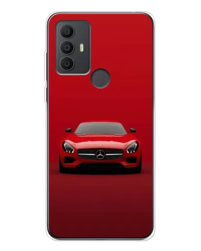 Чехол для TCL 306 с картинкой «Красный Mercedes AMG»