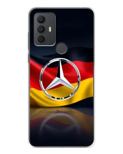 Чехол для TCL 306 с картинкой «Mercedes — флаг Германии»