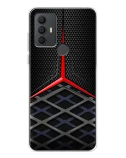 Чехол для TCL 306 с картинкой «Mercedes Carbon Grid»