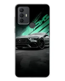 Чехол для TCL 306 с картинкой «Темный Mercedes AMG»