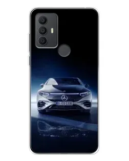 Чехол для TCL 306 с картинкой «Ночной Mercedes EQ»