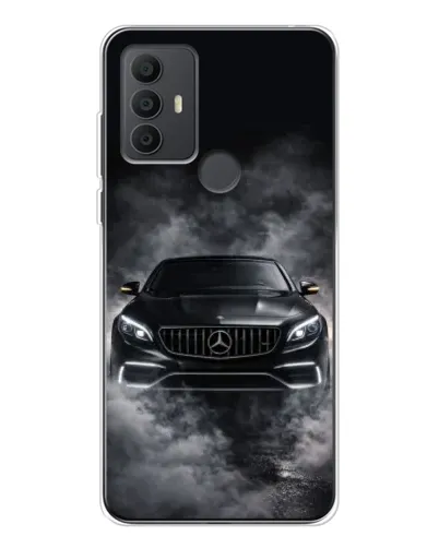Чехол для TCL 306 с картинкой «Mercedes в дыму»