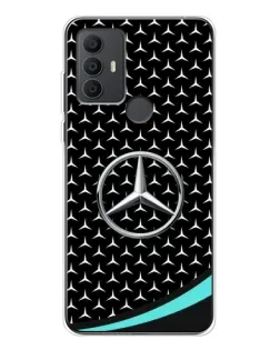 Чехол для TCL 306 с картинкой «Mercedes — бирюзовый акцент»