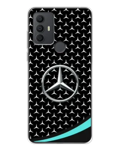 Чехол для TCL 306 с картинкой «Mercedes — бирюзовый акцент»