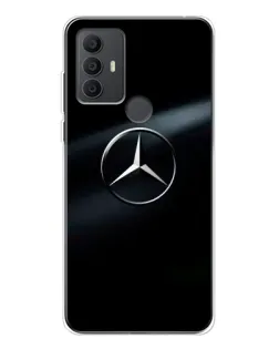 Чехол для TCL 306 с картинкой «Mercedes на металле»