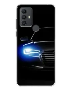 Чохол для TCL 306 з картинкою «Неоновий погляд Audi»