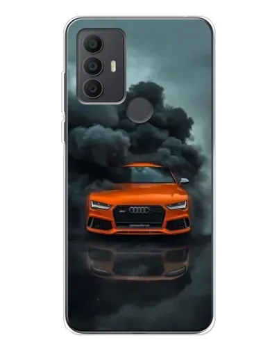 Чохол для TCL 306 з картинкою «Audi у хмарах диму»
