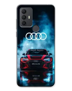 Чохол для TCL 306 з картинкою «Audi Sport — неон»