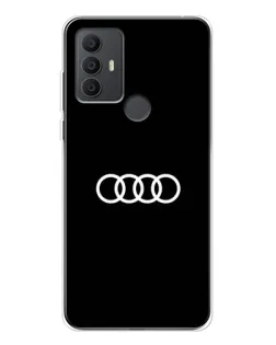 Чохол для TCL 306 з картинкою «Audi White Logo»