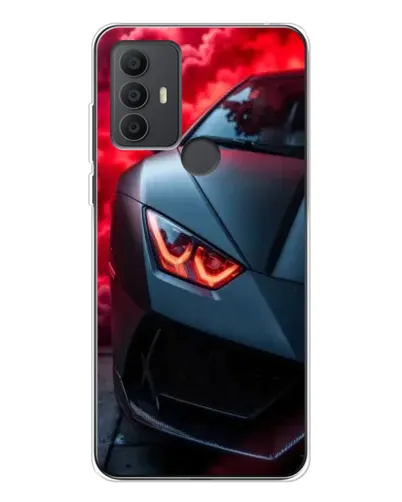 Чохол для TCL 306 з картинкою «Lamborghini червоне сяйво»