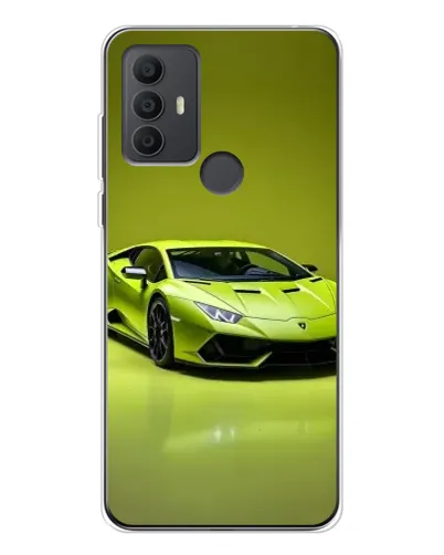 Чохол для TCL 306 з картинкою «Салатовий Lamborghini Huracan»