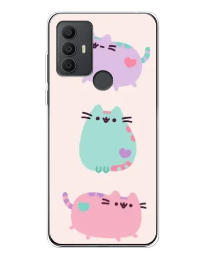 Чохол для TCL 306 з картинкою «Pusheen тріо» Чохол для TCL 306 з картинкою «Pusheen тріо»