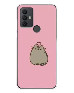 Чохол для TCL 306 з картинкою «Pusheen серце»