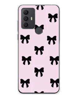 Чохол для TCL 306 з картинкою «Чорні банти Coquette»
