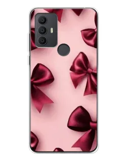Чохол для TCL 306 з картинкою «Бордовий атлас»