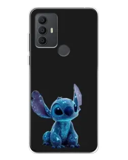 Чехол для TCL 306 с картинкой «Стич на черном»