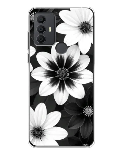 Чохол для TCL 306 з картинкою «Монохромні айстри»