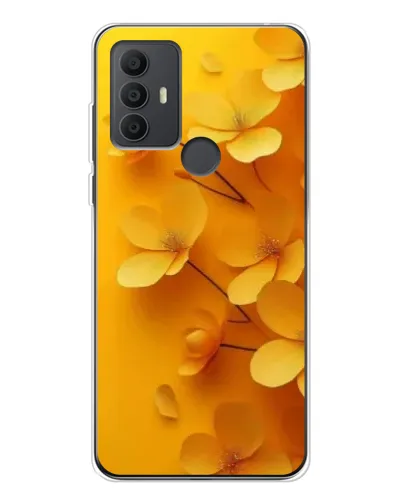 Чохол для TCL 306 з картинкою «Золоті пелюстки»