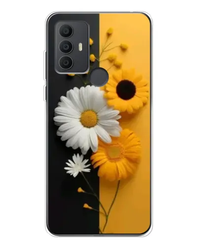 Чохол для TCL 306 з картинкою «Соняшник та ромашка»
