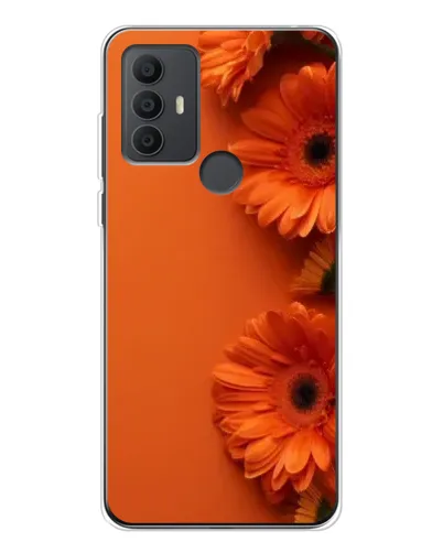 Чохол для TCL 306 з картинкою «Помаранчеві гербери»