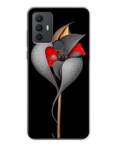 Чехол для TCL 306 с картинкой «Серебряный фантазийный цветок» Чехол для TCL 306 с картинкой «Серебряный фантазийный цветок»