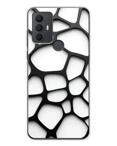 Чохол для TCL 306 з картинкою «Біла об'ємна сітка» Чохол для TCL 306 з картинкою «Біла об'ємна сітка»