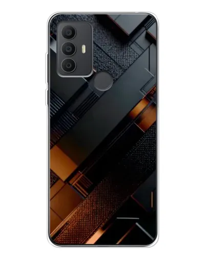 Чохол для TCL 306 з картинкою «Чорні геометричні блоки» Чохол для TCL 306 з картинкою «Чорні геометричні блоки»