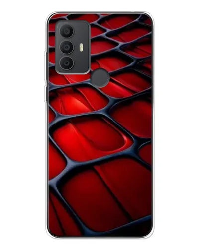 Чохол для TCL 306 з картинкою «Червона глянцева сітка» Чохол для TCL 306 з картинкою «Червона глянцева сітка»