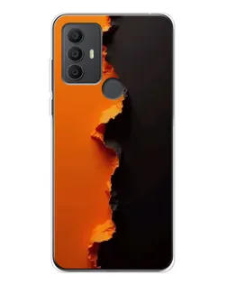 Чохол для TCL 306 з картинкою «Помаранчевий розлом»