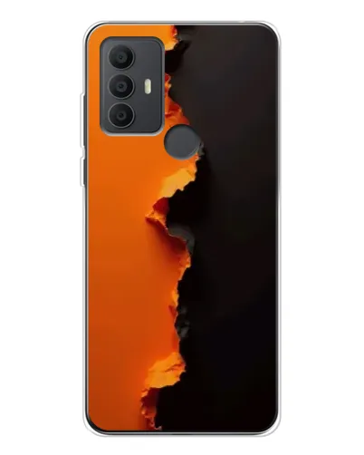 Чохол для TCL 306 з картинкою «Помаранчевий розлом» Чохол для TCL 306 з картинкою «Помаранчевий розлом»