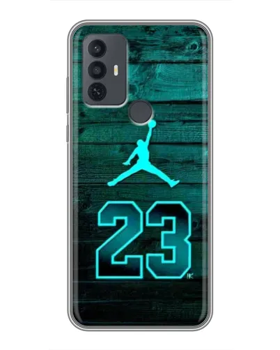 Чехол для TCL 30E с картинкой «Jordan Cyan 23» Чехол для TCL 30E с картинкой «Jordan Cyan 23»