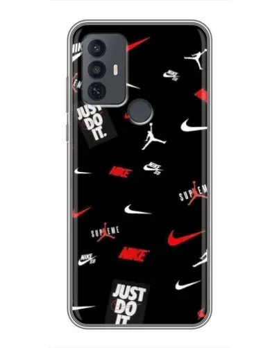 Чехол для TCL 30E с картинкой «Nike Mix Pattern» Чехол для TCL 30E с картинкой «Nike Mix Pattern»