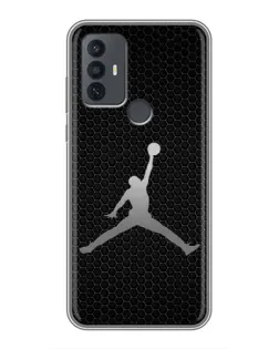 Чехол для TCL 30E с картинкой «Jordan Dark Carbon»