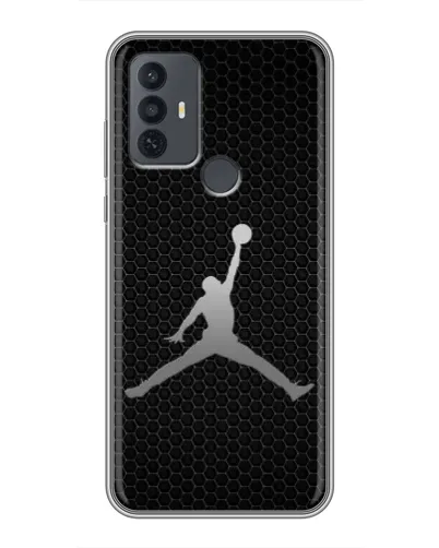 Чехол для TCL 30E с картинкой «Jordan Dark Carbon» Чехол для TCL 30E с картинкой «Jordan Dark Carbon»