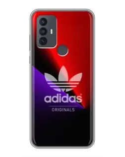 Чохол для TCL 30E з картинкою «Adidas Red Neon»
