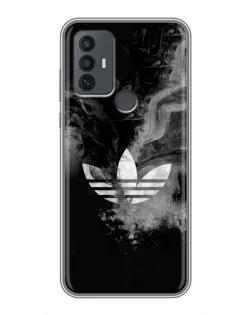 Чохол для TCL 30E з картинкою «Абстрактний дим Adidas»