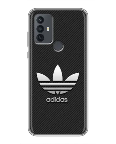Чохол для TCL 30E з картинкою «Adidas Карбонова текстура» Чохол для TCL 30E з картинкою «Adidas Карбонова текстура»