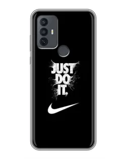 Чохол для TCL 30E з картинкою «Текстовий принт Nike»