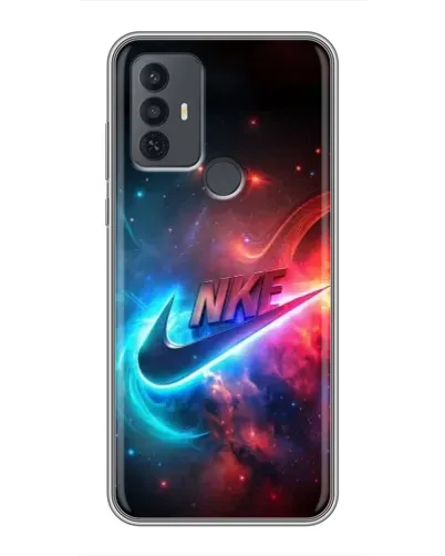 Чохол для TCL 30E з картинкою «Вогняний логотип Nike»