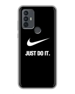 Чохол для TCL 30E з картинкою «Класичний принт Nike»