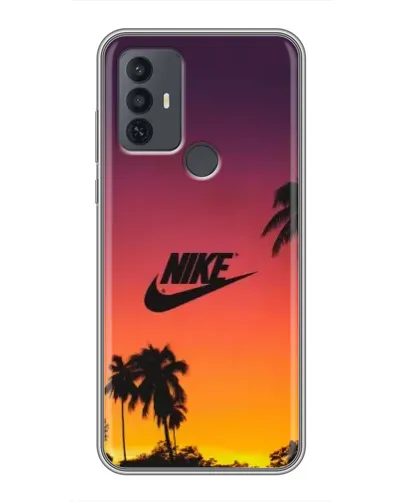 Чохол для TCL 30E з картинкою «Nike на заході сонця»