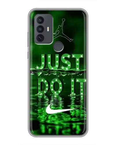 Чохол для TCL 30E з картинкою «Зелений неоновий Nike»