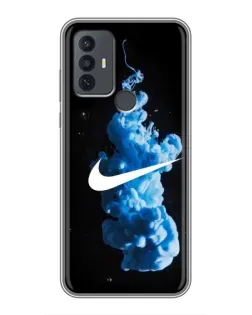Чохол для TCL 30E з картинкою «Nike та синій дим»